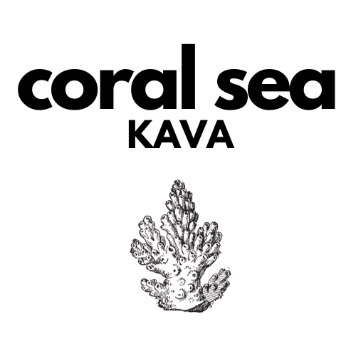 coral sea kava logo design